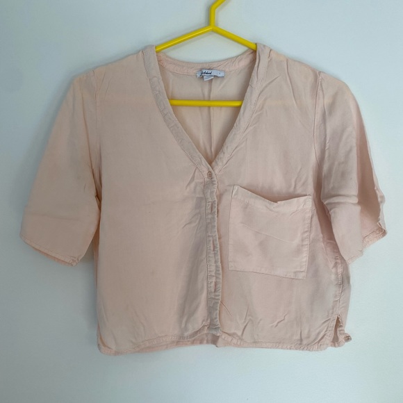 Pink button up blouse - Picture 1 of 2